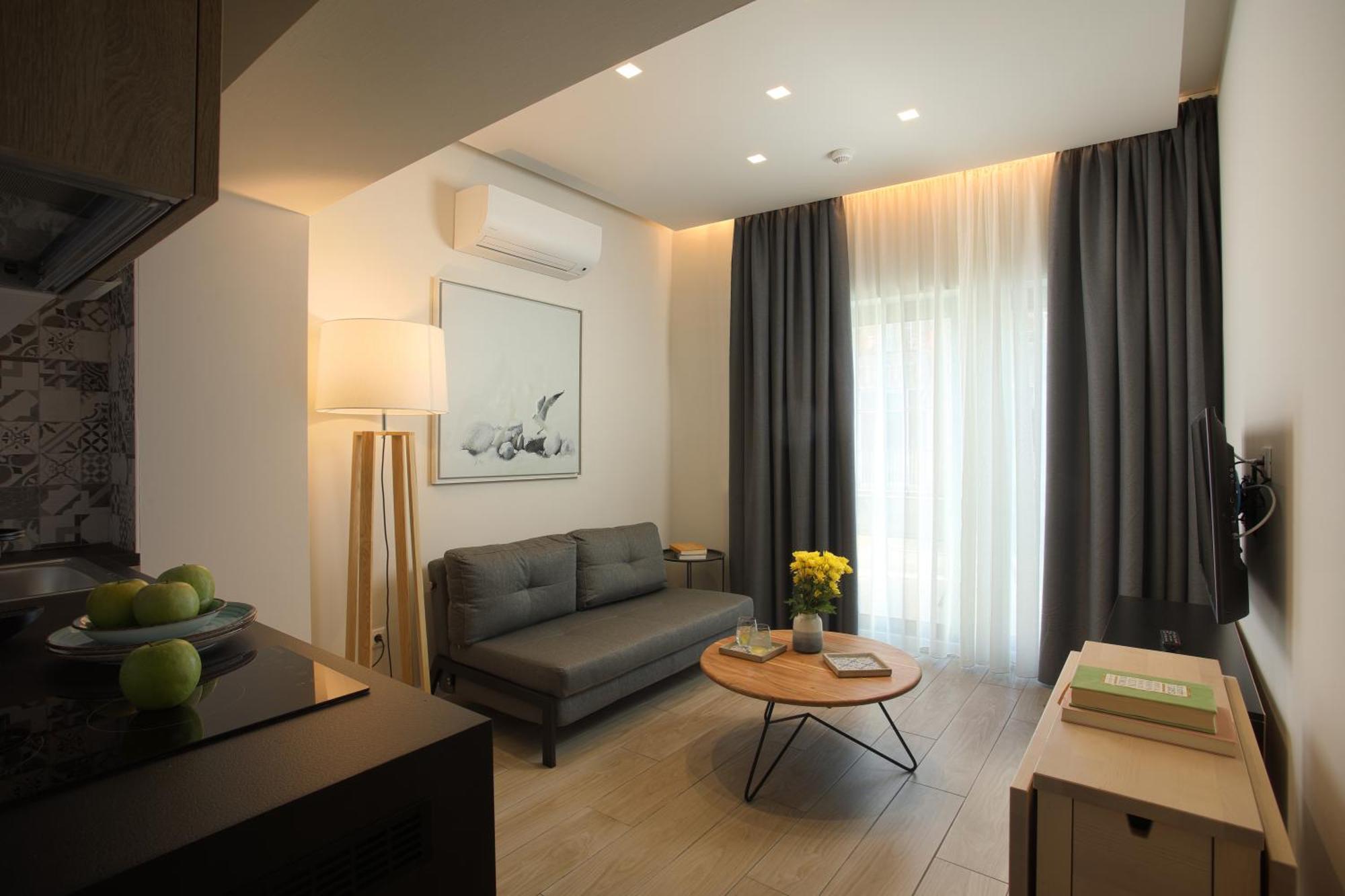 Hestia - Romvis 9 Aparthotel Aten Rum bild